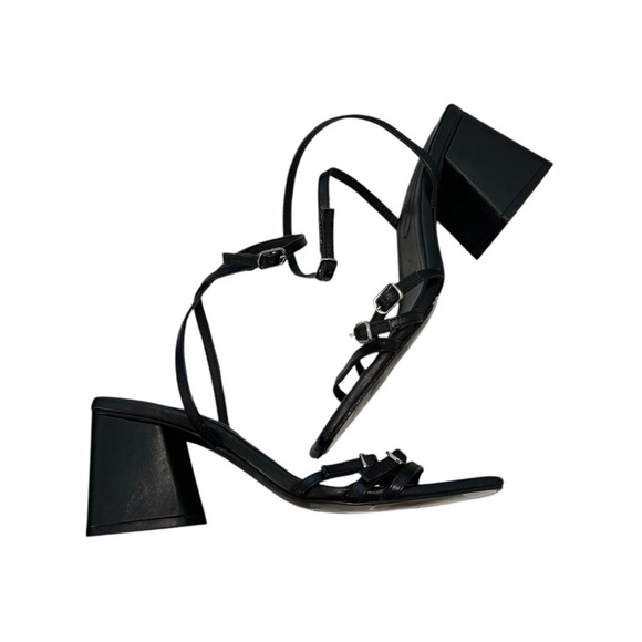 Free People Women’s Black block heels size 39 EU (8.5 US) - Picture 3 of 11